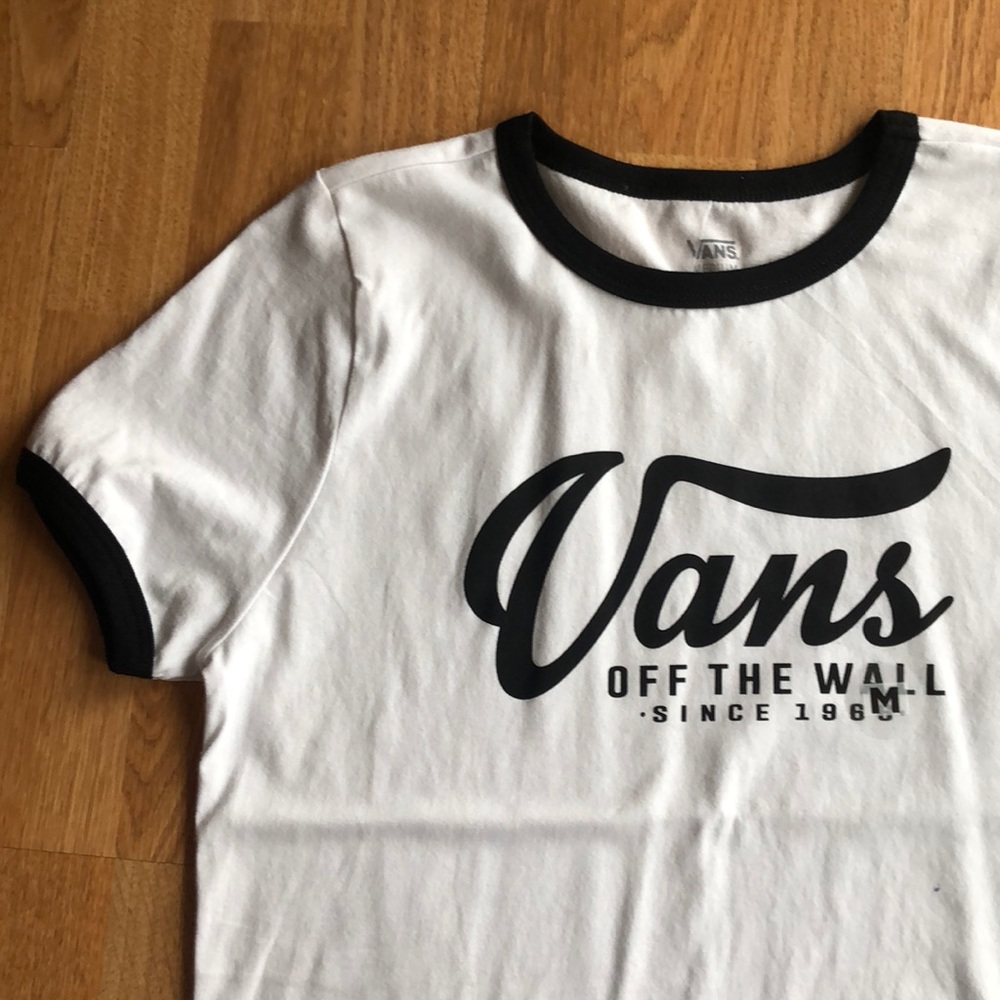 Never worn Vans white T shirt